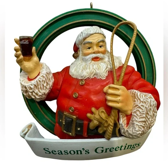 Vintage 1934 Coca Cola Collectable Santa Claus Ornament - Picture 1 of 6